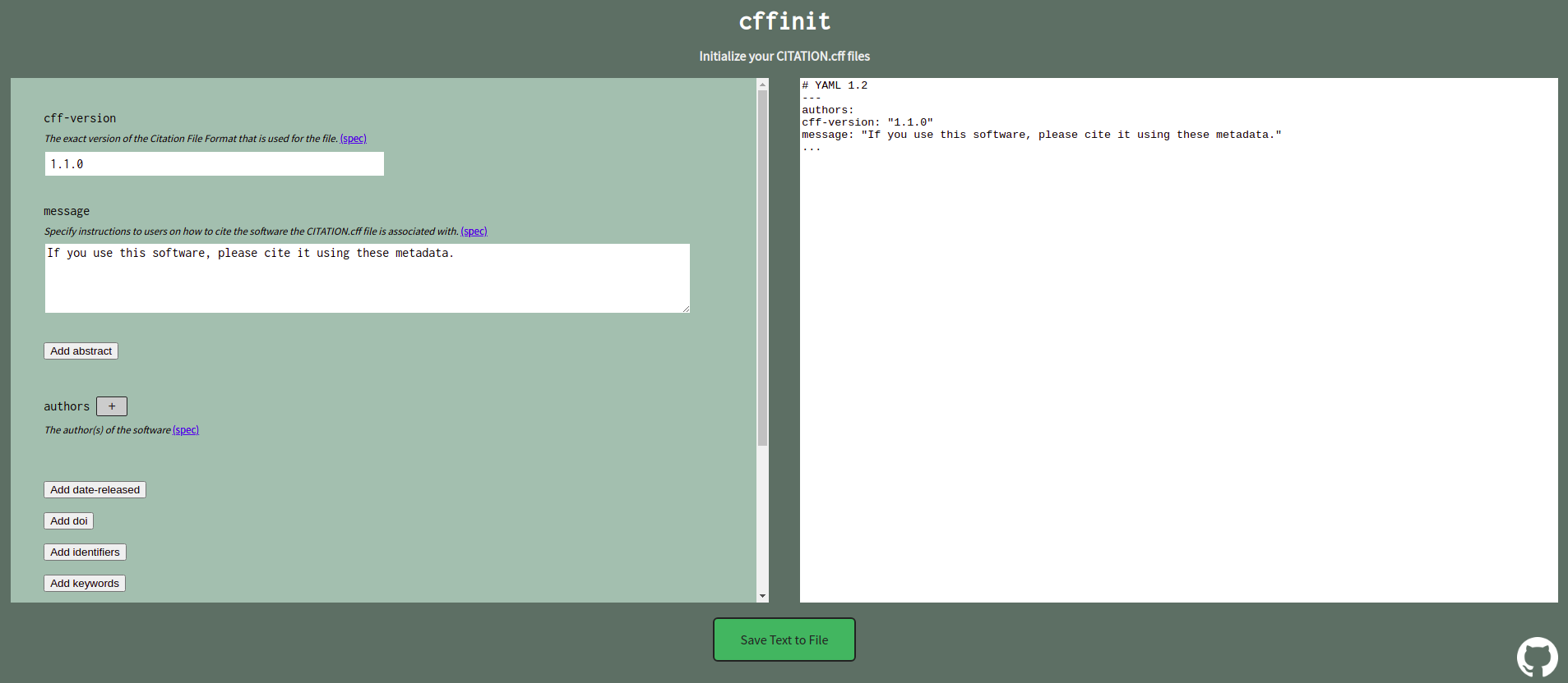 Cffinit website screenshot